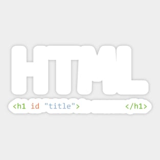 HTML is awesome - Computer Programming Sticker